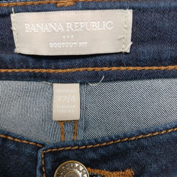 Banana Republic Womans 8 Dark Denim  Boot Cut Jeans/ Pants - Picture 8 of 8